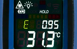 Grado de emisividad de un termometro infrarrojo