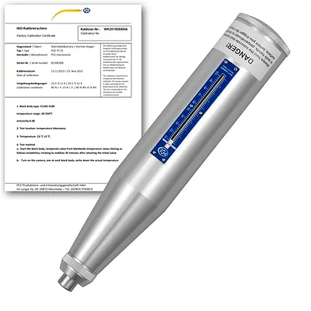 Comprobador de material incl. certificado de calibración ISO