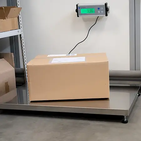 Plataforma de pesaje - Imagen de uso 