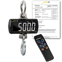 Balanza para colgar PCE-CS 500LD-ICA incl. certificado calibración ISO 