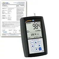 Medidor de presión incl. certificado de calibración ISO