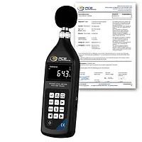 Medidor de sonido PCE-ISM 10ILEQ-ICA incl. certificado de calibración ISO  