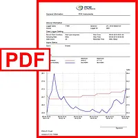 Registrador de datos de temperatura Captura de pantalla