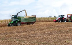 El medidor de pH del suelo PCE-PH20S en uso en la agricultura.