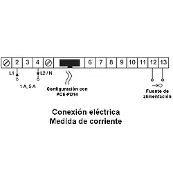 Indicador de corriente - Configuración 