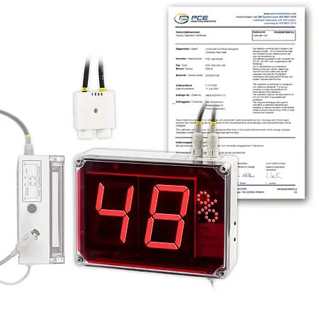 Indicador de temperatura incl. certificado de calibración ISO