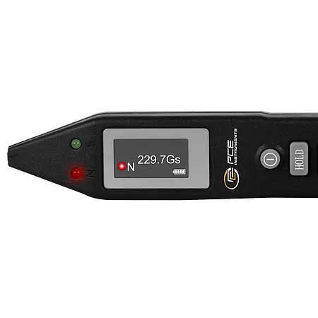 Magnetómetro / Detector de campo magnético Pantalla