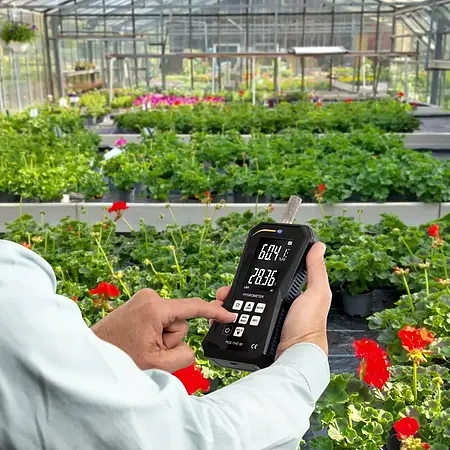 Medidor climatológico - Imagen de uso