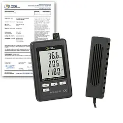 Medidor de calidad de aire incl. certificado de calibración ISO