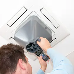 Medidor de climatización HVAC - Imagen de uso 1