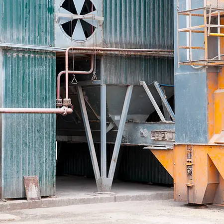 Medidor de humedad de materiales en una instalación