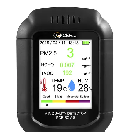 Medidor para humedad del aire Pantalla