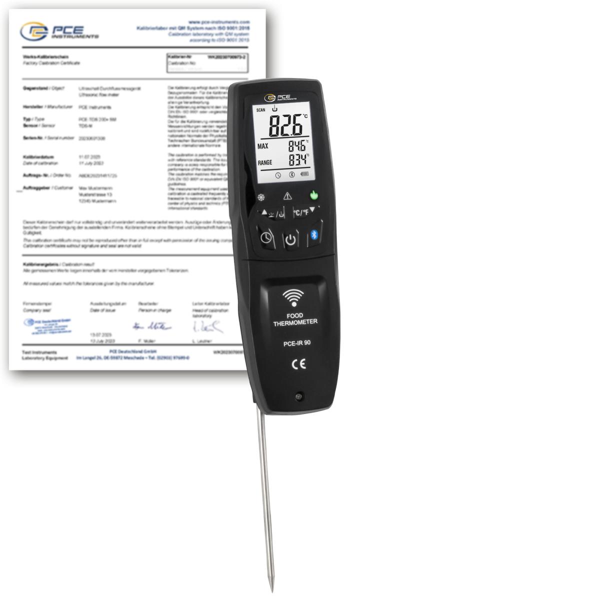 Medidor de higiene PCE-IR 90-ICA incl. certificado calibración ISO 