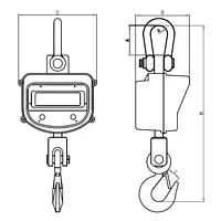 Balanza colgante Dibujo técnico