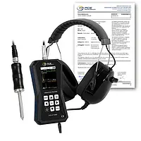 Medición de vibraciones / Vibrómetro PCE-VT 3950S-ICA incl. certificado de calibración ISO 