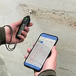 Medidor de humedad en paredes - Bluetooth