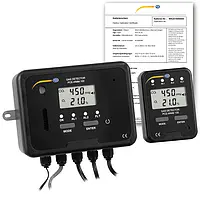 Medidor de la calidad del aire PCE-WMM 100-ICA incl. certificado de calibración  
