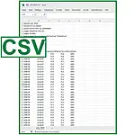 Registrador para transporte - CSV