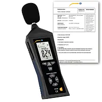 Sonómetro para mantenimiento preventivo PCE-323-ICA incl. calibración ISO 