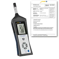 Termohigrómetro PCE-HVAC 3 incl. certificado de calibración ISO 