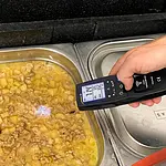 Termómetro para alimentos - Imagen de uso