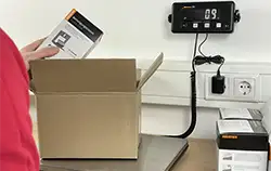 Waga pomostowa – ważenie paczek / Aplikacja