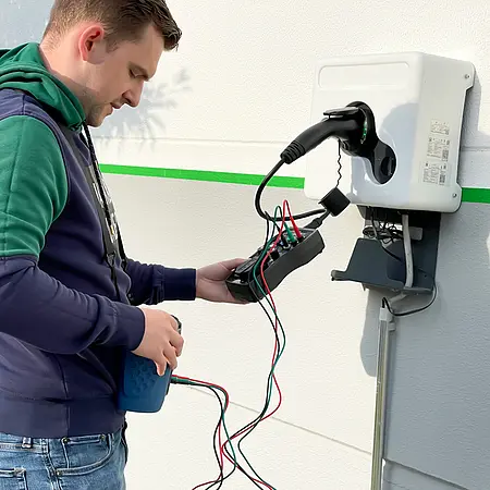 EV Messadapter / EV Prüfadapter Anwendung