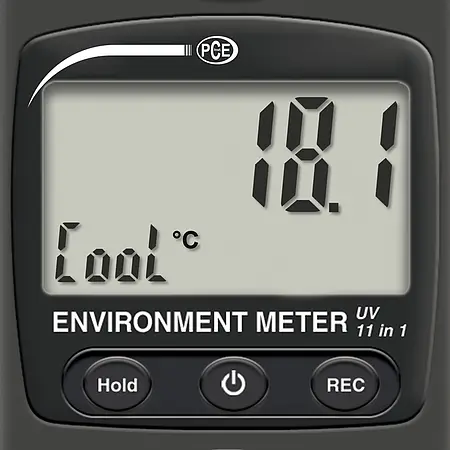 Flügelradanemometer PCE-EM 890 Display