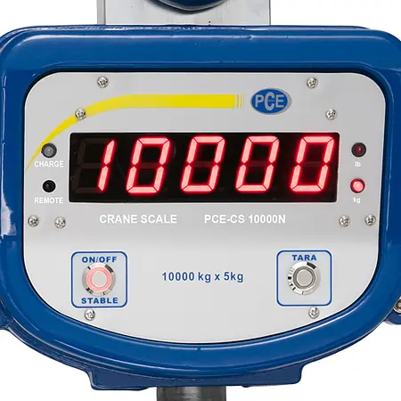 Digital-Kranwaage PCE-CS 10000N Display