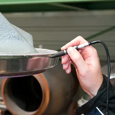 Wirbelstromprüfgerät PCE-USC 30 Anwendung 3