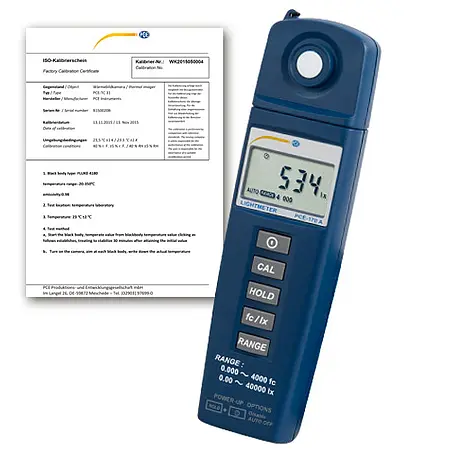 Photometer PCE-170 A-ICA inkl. ISO-Kalibrierzertifikat
