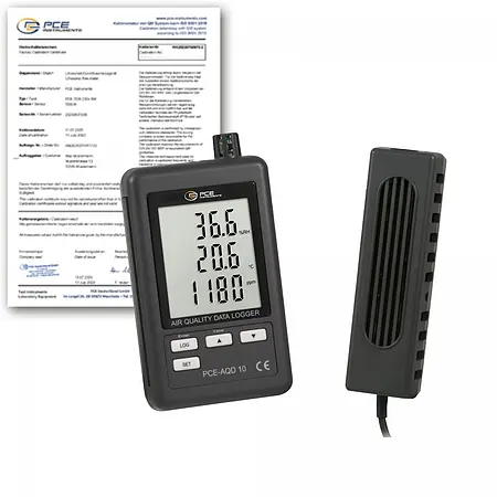 Miernik CO2 / Dwutlenku węgla PCE-AQD 10-ICA
