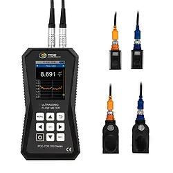 Miernik ultradźwiękowy PCE-TDS 200 SM / urządzenie pomiarowe plus czujniki przepływu