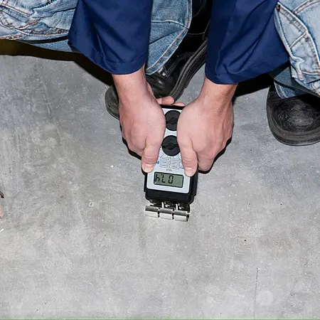 Wandfeuchtemessgerät Messung der Estrichfeuchte