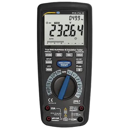 Ohmmeter PCE-ITM 20 Front