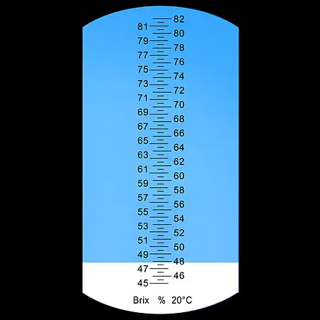 Skala vom Refraktometer PCE-4582