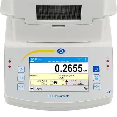 5" Farb-Touch-Display der präzisions Digitalwaage PCE-MA 50X