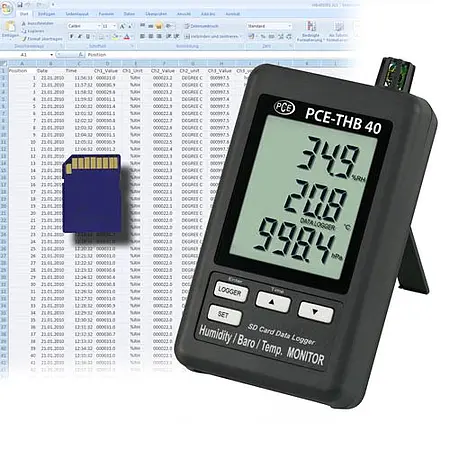 Temperatur-Datenlogger PCE-THB 40