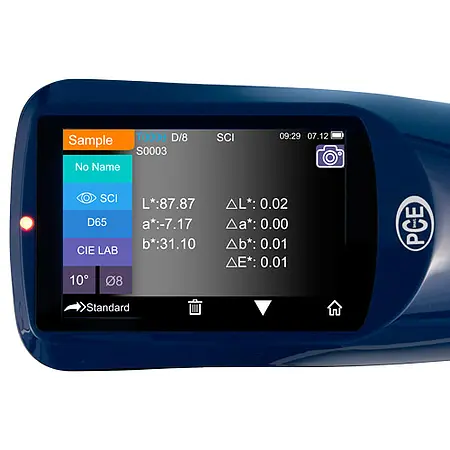 Spektralphotometer PCE-CSM 20 Display