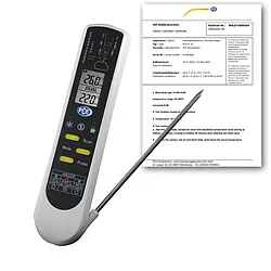 Oberflächenmesstechnik Thermometer inkl. ISO-Kalibrierzertifikat.