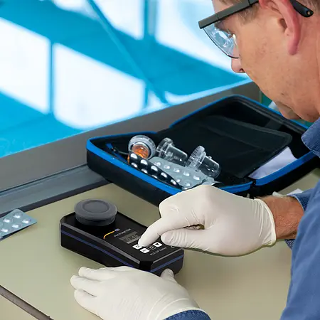 Chlor Tester Anwendung