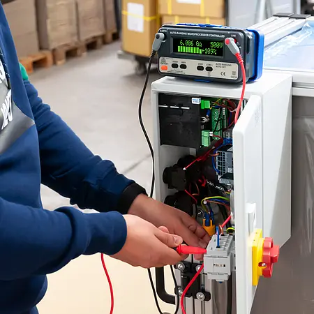 VDE-Prüfgerät Anwendung