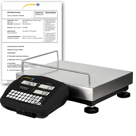 Plattformwaage PCE-SCS 60-ICA inkl. ISO-Kalibrierzertifikat