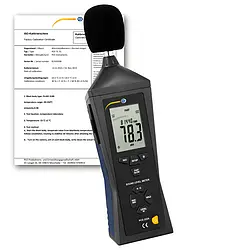 Umwelt Messtechnik Schallpegelmessgerät PCE-322A inkl. ISO-Kalibrierzertifikat