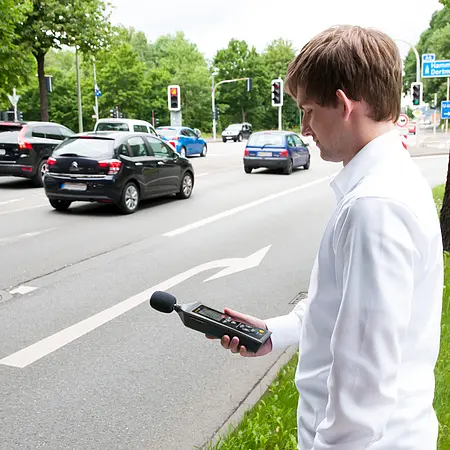 Umwelt Messtechnik Schallpegelmesser Anwendung.