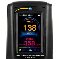Luftkeimsammler / Partikelsammler PCE-RCM 12 Display