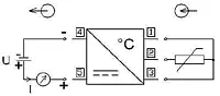Anschlussskizze vom Thermoelement-Wandler PCE-P17PT-1