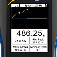Displaydarstellung Kraft Messtechnik Handmessgerät PCE-DFG NF 0,5K