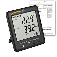 Rejestrator danych technologii pomiaru powietrza PCE-HT 112 -ICA wraz z certyfikatem kalibracji ISO 