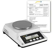 Skala kwadrantowa PCE-DMS 1100-ICA z certyfikatem kalibracji ISO 